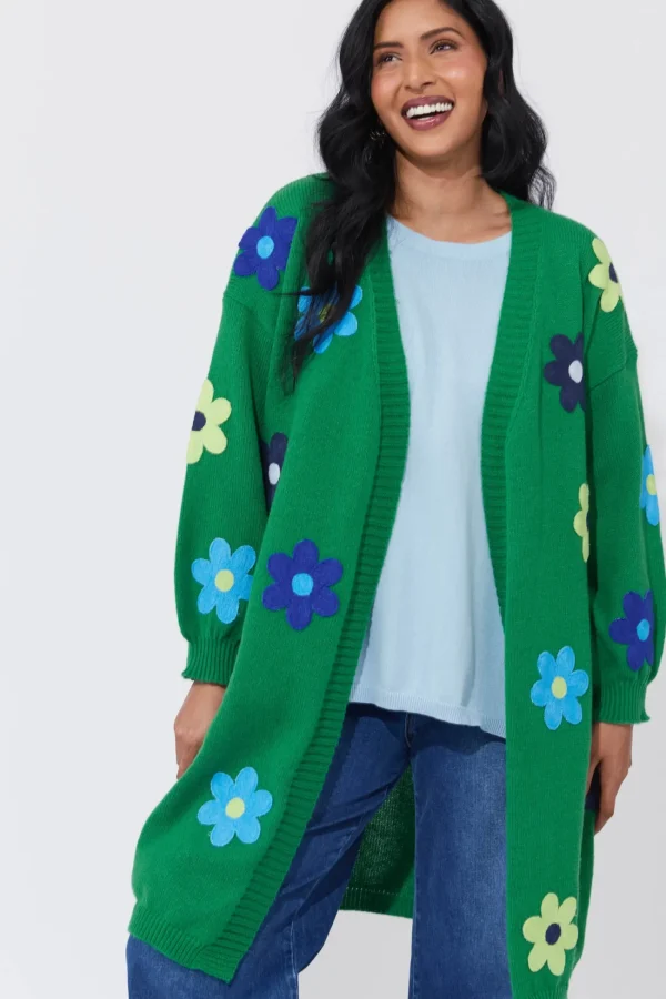 Haven Delphi Cardigan - Blue/Oasis Hot