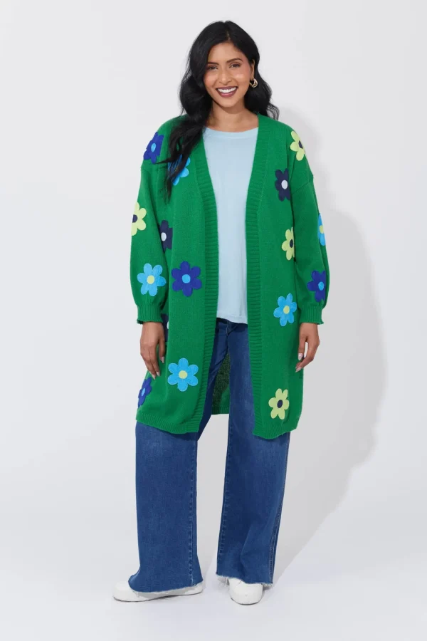 Haven Delphi Cardigan - Blue/Oasis Hot