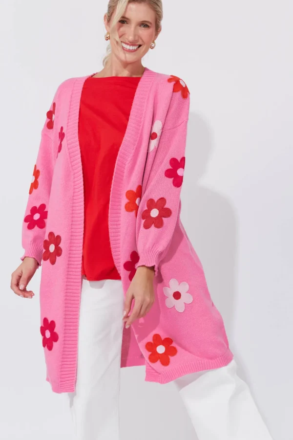 Haven Delphi Cardigan - Chilli/Pink Hot