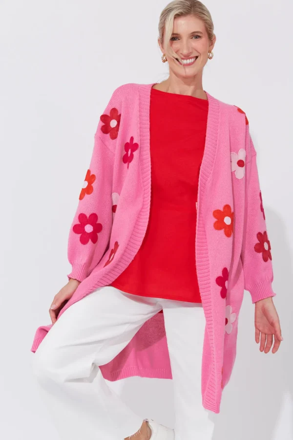Haven Delphi Cardigan - Chilli/Pink Hot