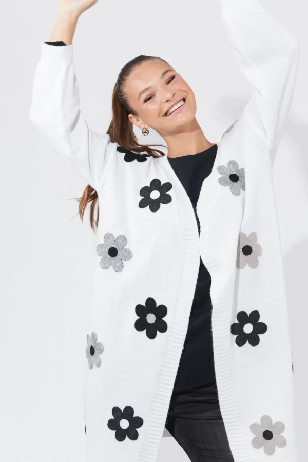 Haven Delphi Cardigan - White/Kohl Online