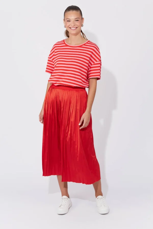 Haven Doha Pleated Skirt - Chilli Sale