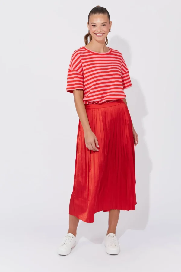 Haven Doha Pleated Skirt - Chilli Sale