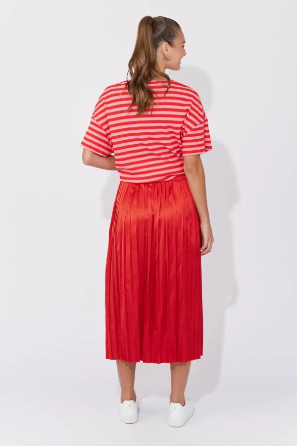 Haven Doha Pleated Skirt - Chilli Sale