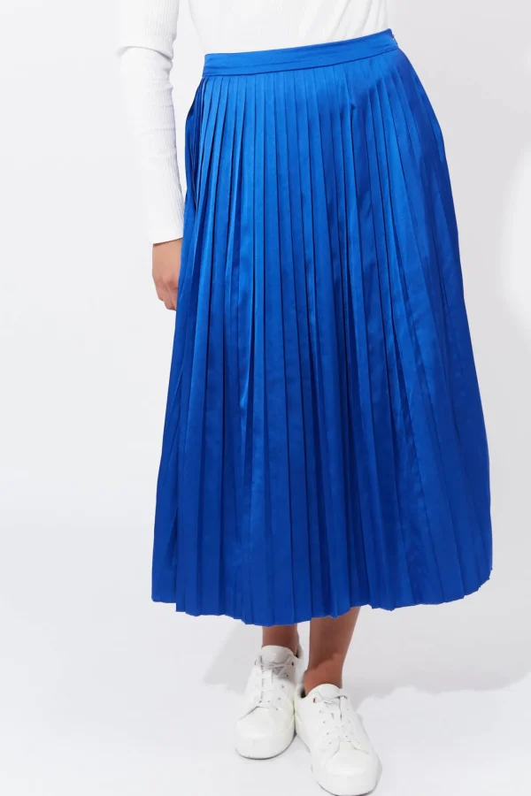 Haven Doha Pleated Skirt - Cobalt New