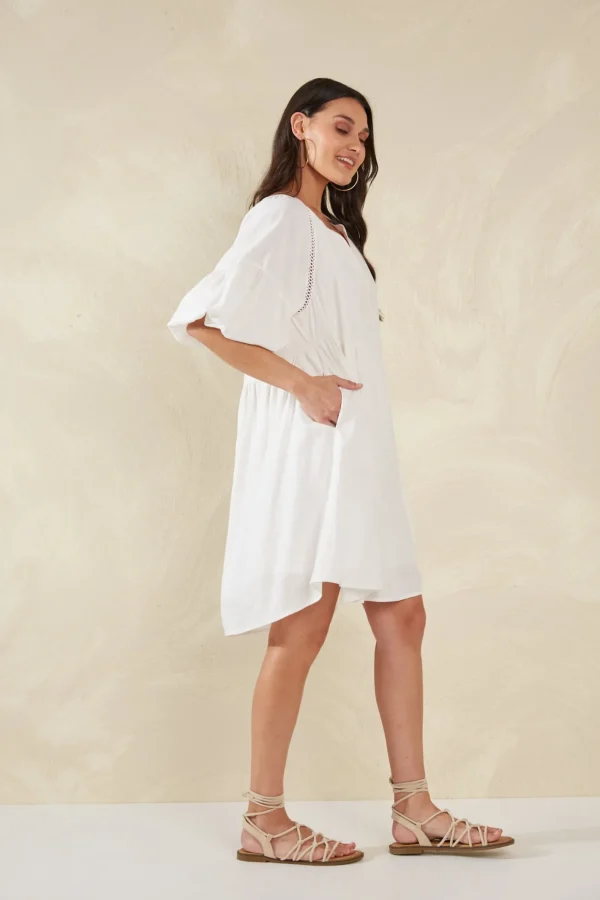 Haven Florence Dress - Bianco Outlet