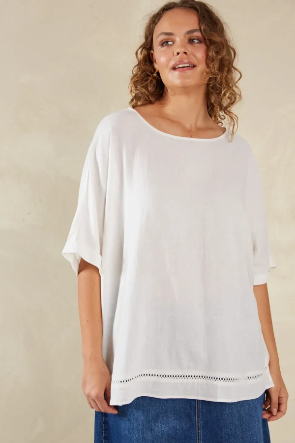 Haven Florence Relaxed Top - Bianco Outlet