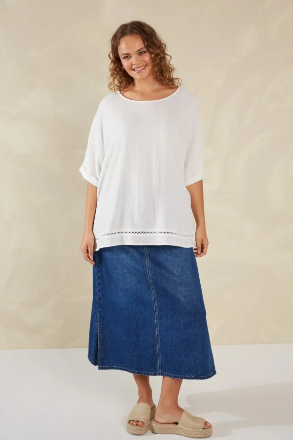 Haven Florence Relaxed Top - Bianco Outlet