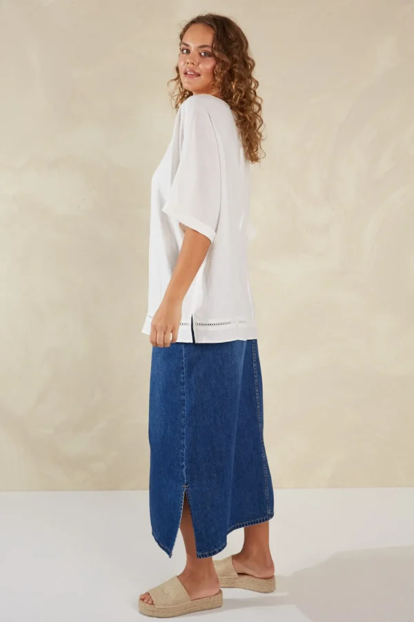 Haven Florence Relaxed Top - Bianco Outlet