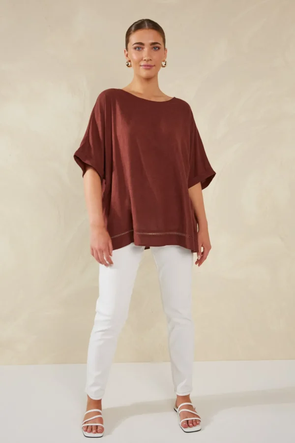 Haven Florence Relaxed Top - Espresso Discount