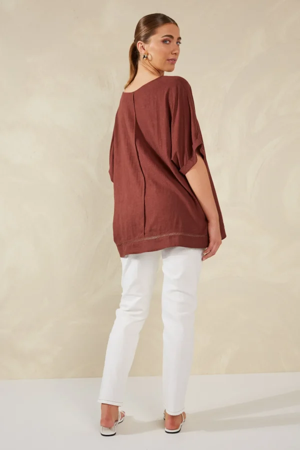 Haven Florence Relaxed Top - Espresso Discount