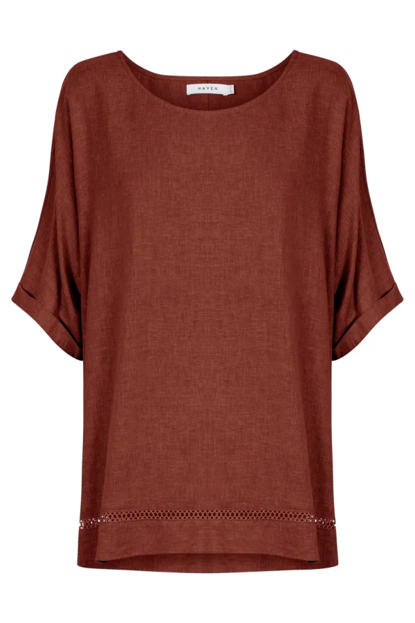 Haven Florence Relaxed Top - Espresso Discount