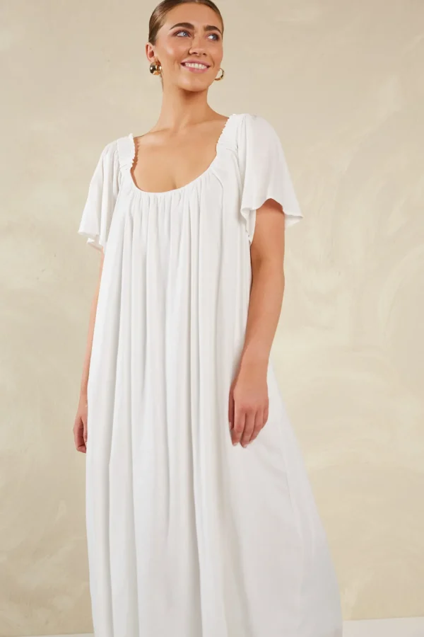 Haven Florence Ruffle Dress - Bianco Best