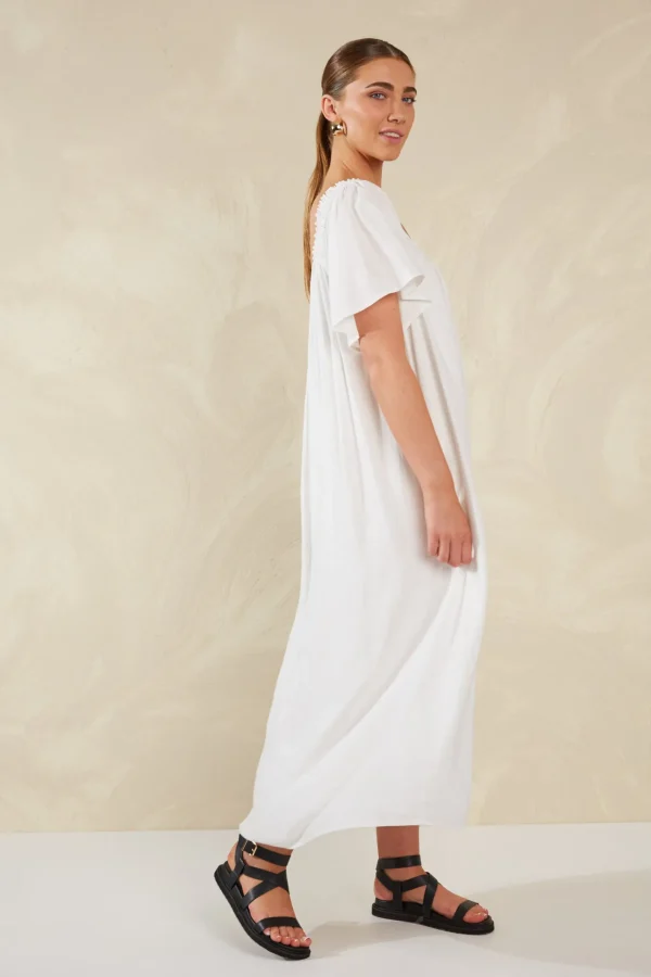 Haven Florence Ruffle Dress - Bianco Best