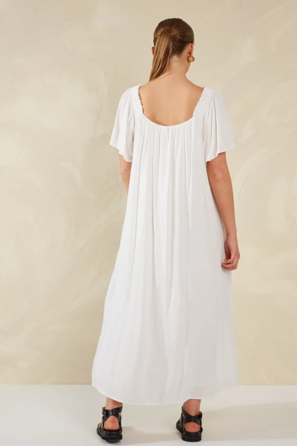 Haven Florence Ruffle Dress - Bianco Best