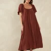 Haven Florence Ruffle Dress - Espresso Fashion