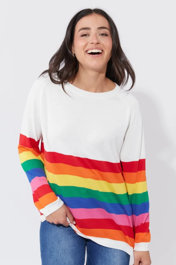 Haven Florida Stripe Jumper - Rainbow Discount