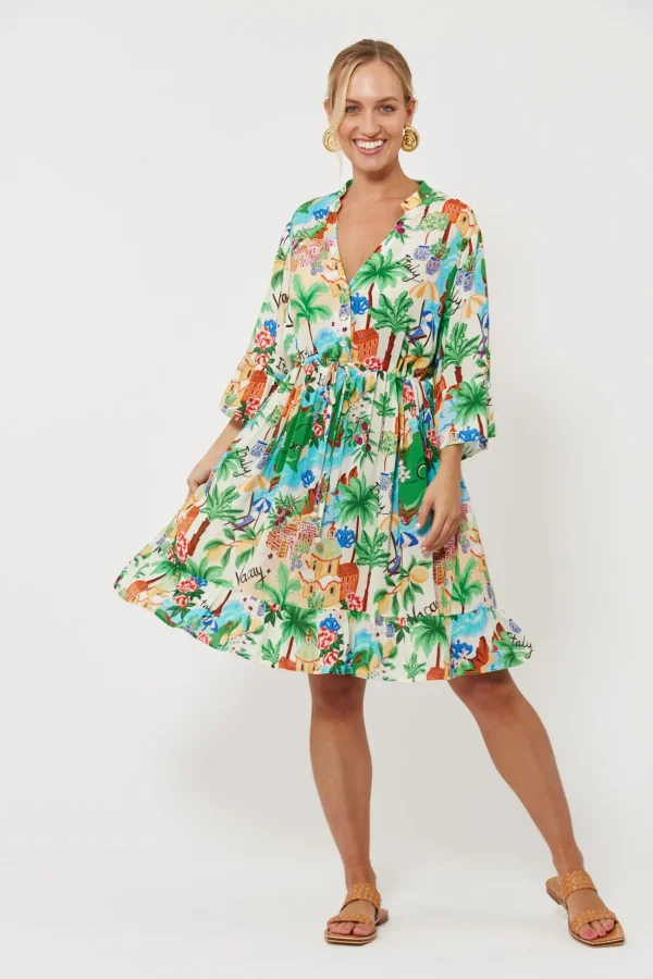Haven Isola Tie Dress - Capri Online