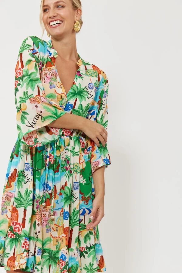 Haven Isola Tie Dress - Capri Online