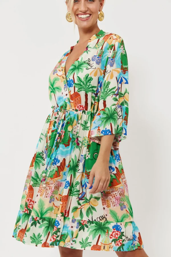 Haven Isola Tie Dress - Capri Online