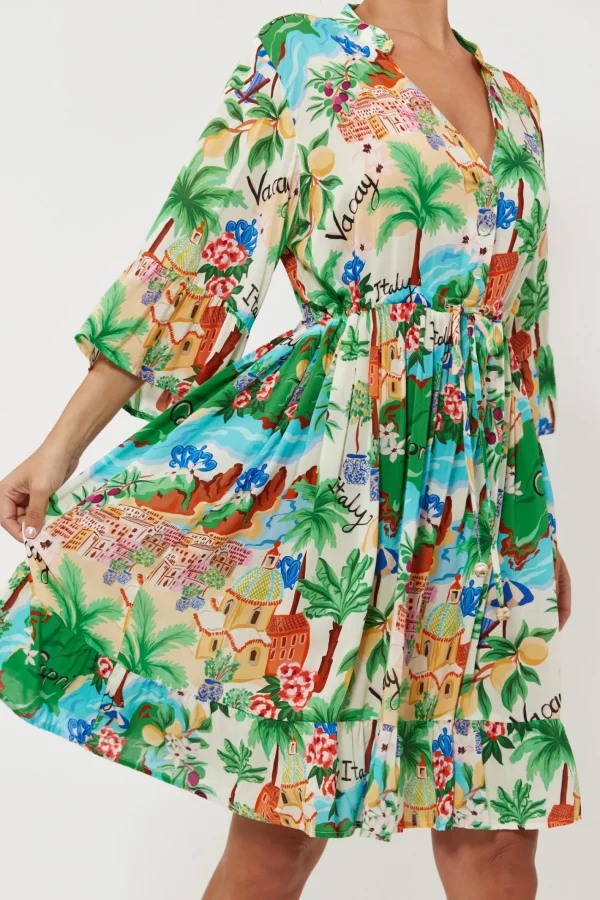 Haven Isola Tie Dress - Capri Online