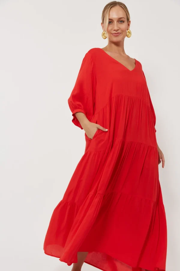 Haven Isola Tiered Maxi Dress - Negroni Sale