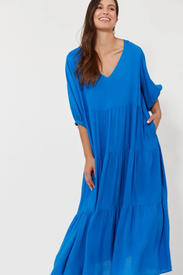 Haven Isola Tiered Maxi Dress - Baia New