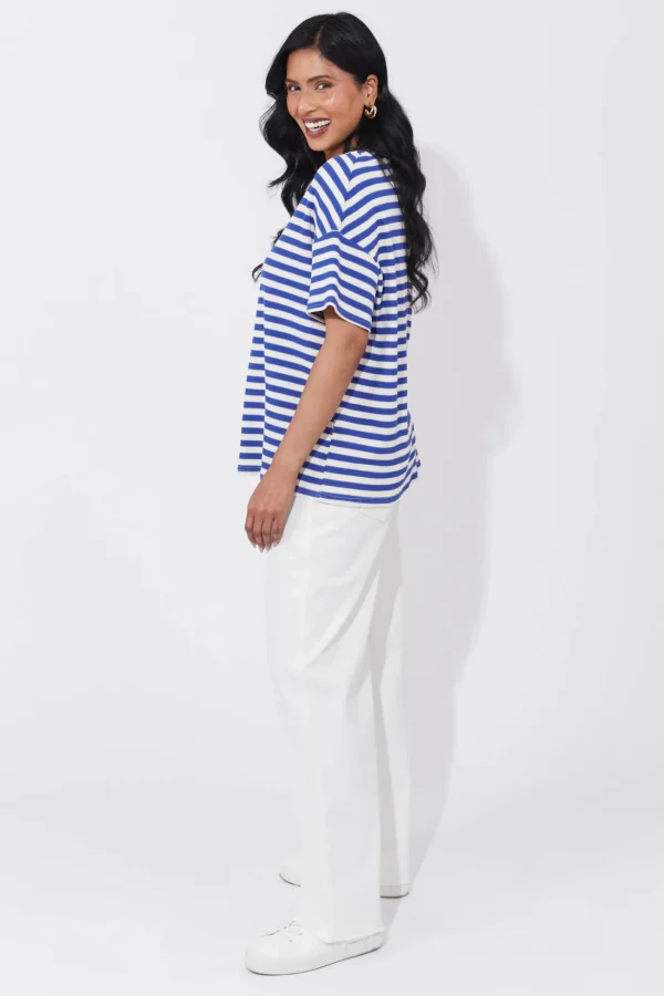 Haven La Paz Tshirt - Cobalt Sale