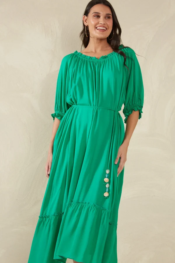 Haven Lipari Dress - Verde Sale