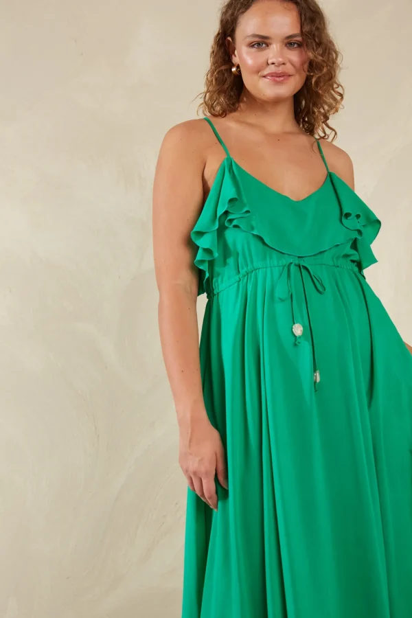 Haven Lipari Frill Maxi - Verde Hot