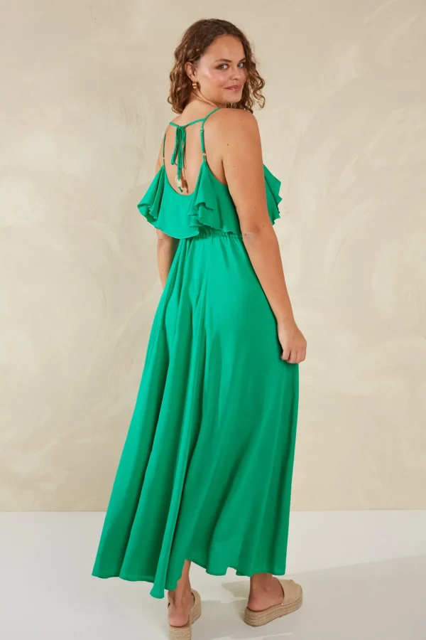 Haven Lipari Frill Maxi - Verde Hot