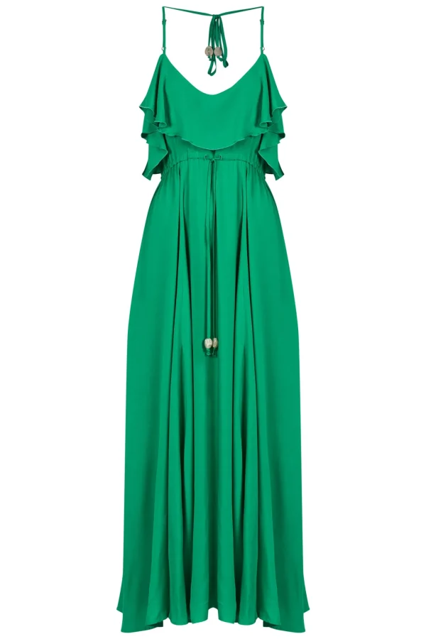 Haven Lipari Frill Maxi - Verde Hot