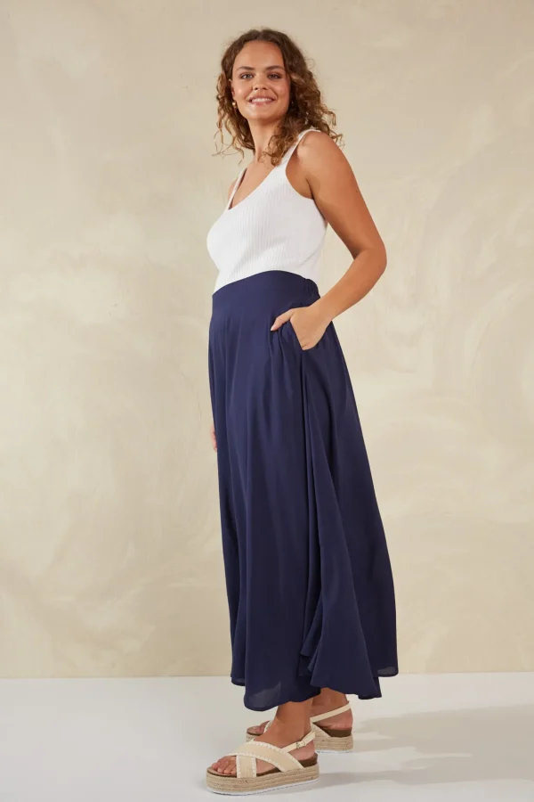 Haven Lipari Maxi Skirt - Riviera Hot