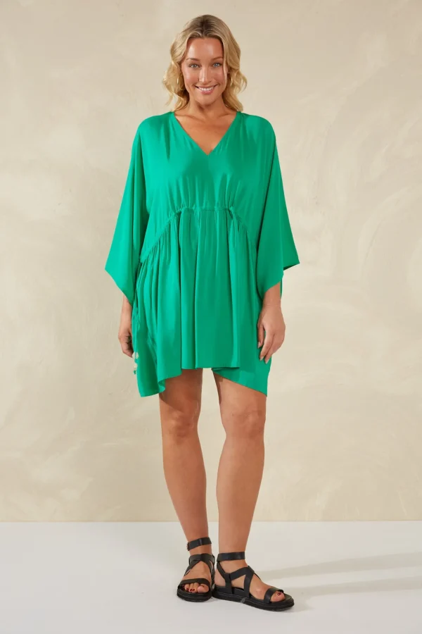Haven Lipari Relaxed Dress - Verde Discount