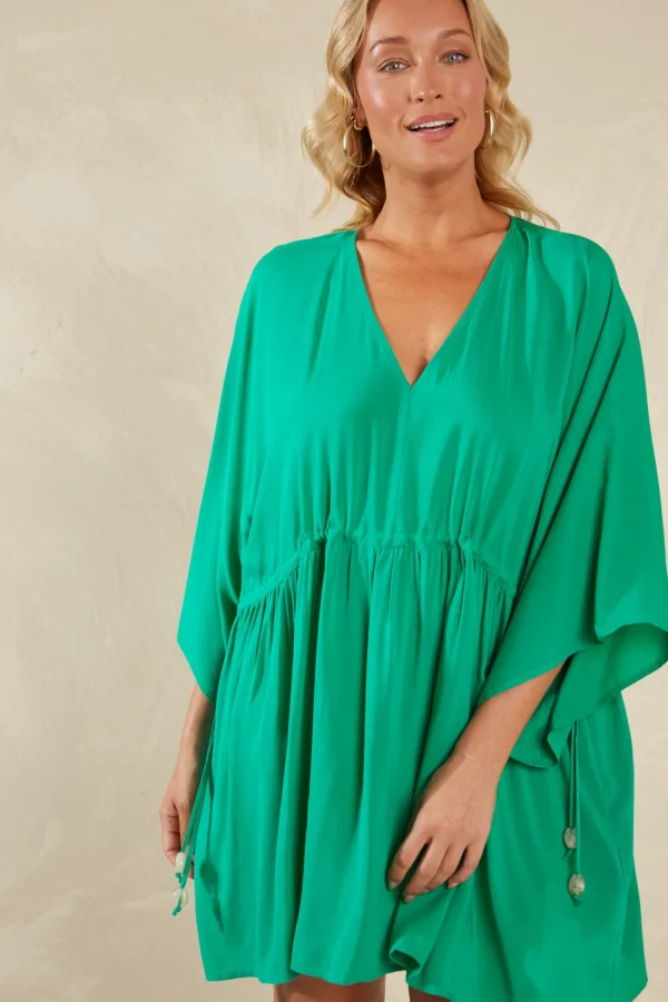 Haven Lipari Relaxed Dress - Verde Discount