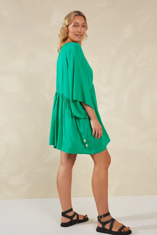 Haven Lipari Relaxed Dress - Verde Discount