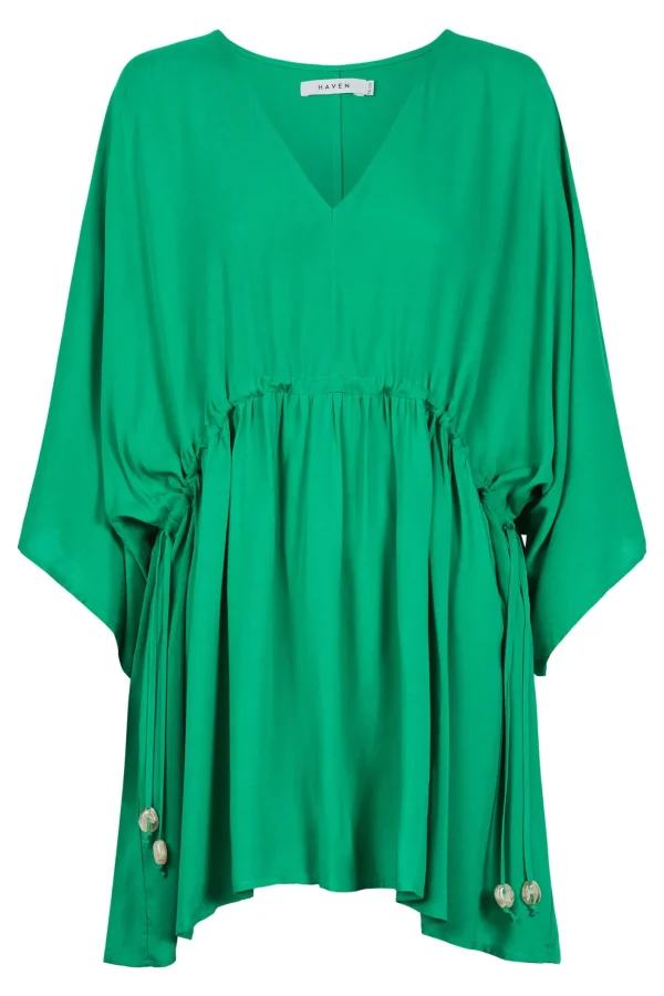 Haven Lipari Relaxed Dress - Verde Discount