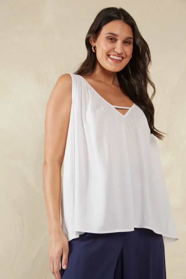 Haven Lipari Tank - Bianco Fashion