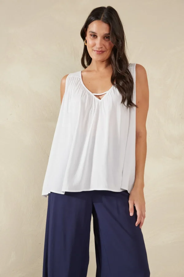 Haven Lipari Tank - Bianco Fashion