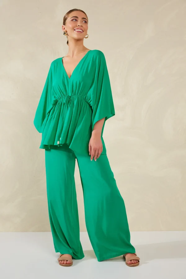 Haven Lipari Tie Top - Verde Hot