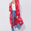 Haven Miami Cardigan Dress - Chilli/Pink Sale