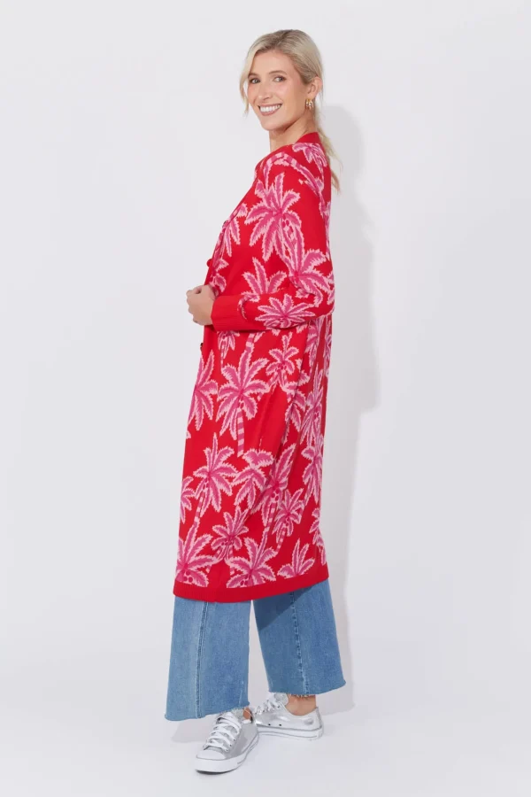 Haven Miami Cardigan Dress - Chilli/Pink Sale