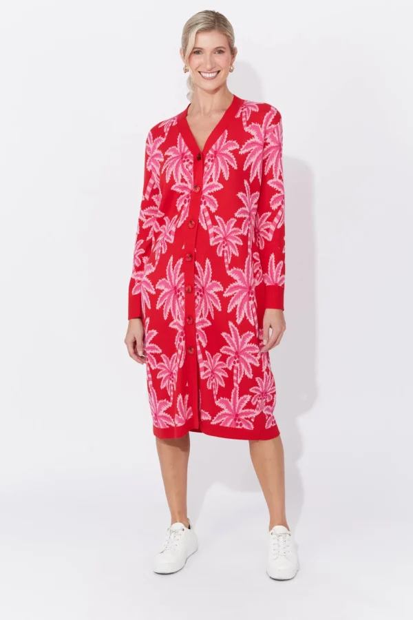 Haven Miami Cardigan Dress - Chilli/Pink Sale