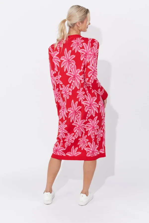 Haven Miami Cardigan Dress - Chilli/Pink Sale