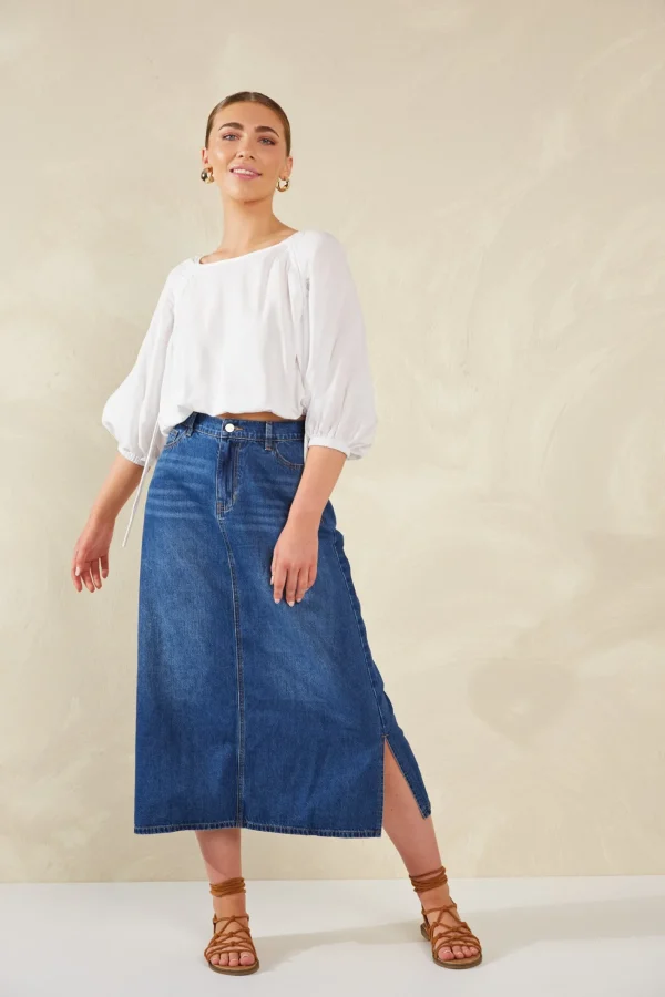 Haven Palermo Drawstring Top - Bianco Sale