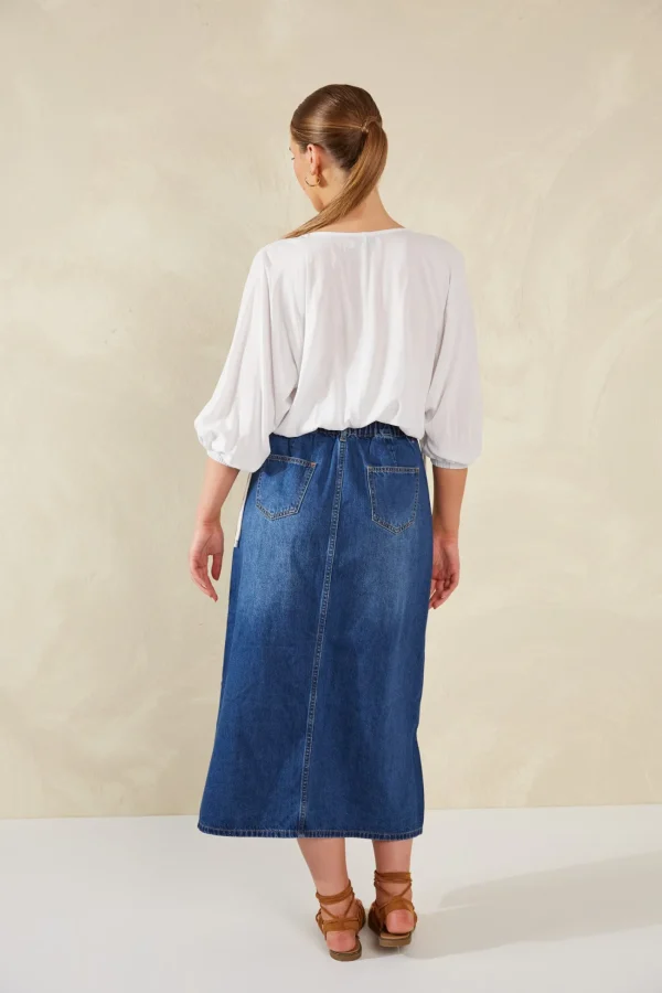 Haven Palermo Drawstring Top - Bianco Sale