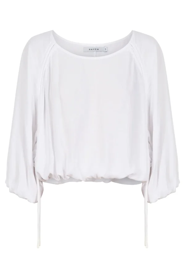 Haven Palermo Drawstring Top - Bianco Sale