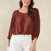 Haven Palermo Drawstring Top - Espresso Outlet