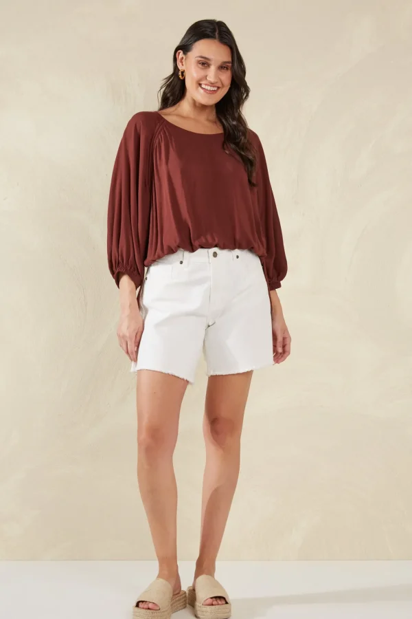 Haven Palermo Drawstring Top - Espresso Outlet