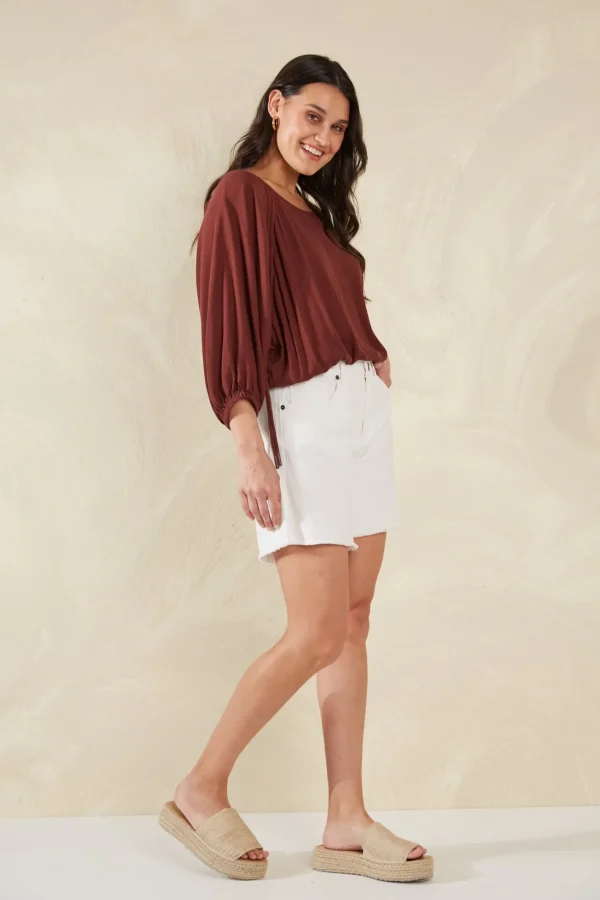 Haven Palermo Drawstring Top - Espresso Outlet